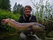 Chalk stream Brown trout May Simon